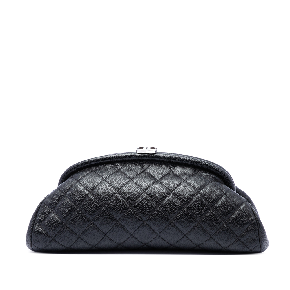 Pre-Loved Chanel Quilted Caviar Timeless Kisslock Clutch